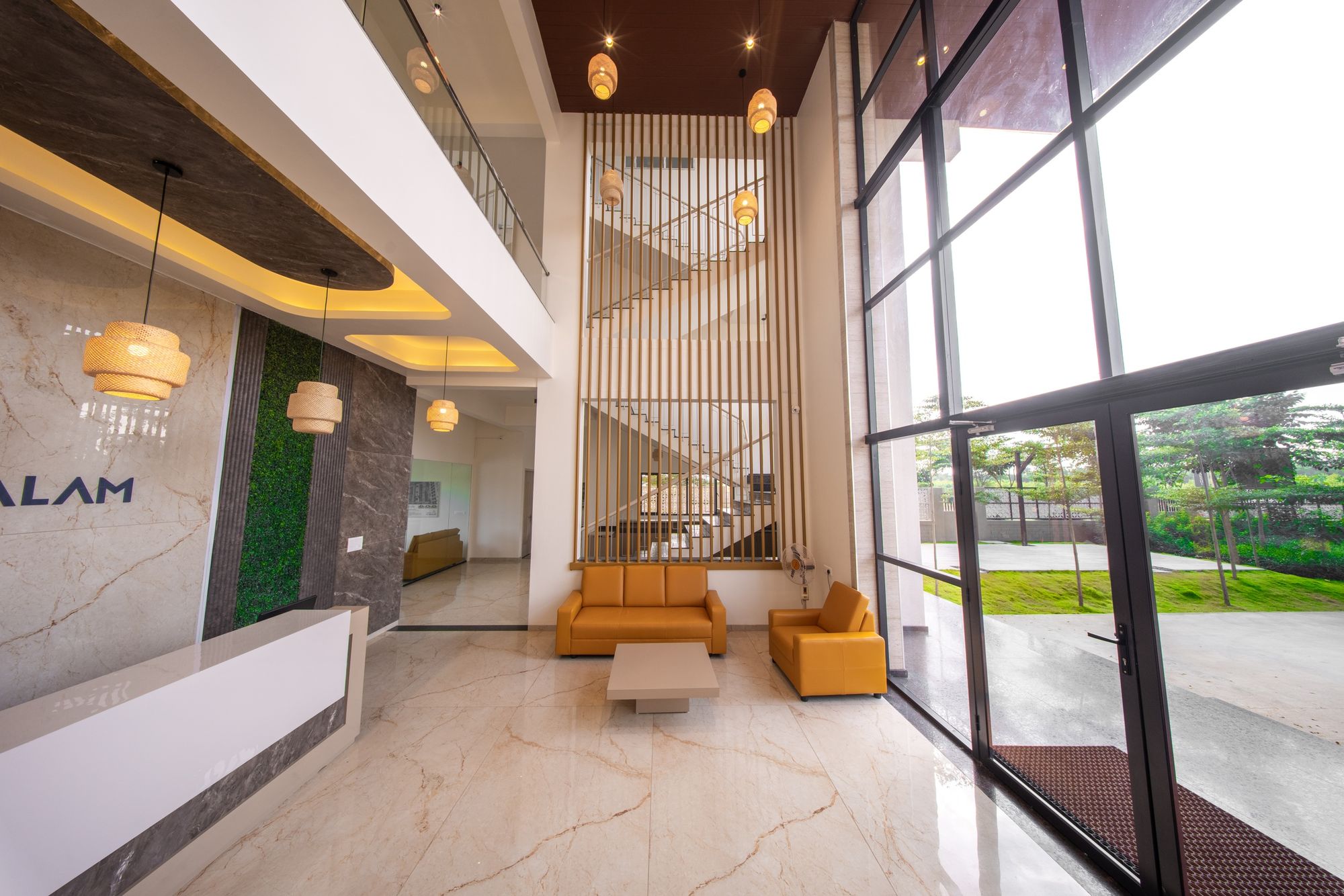 Clubhouse reception and lounge